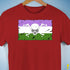Genderqueer Pride Pirate Flag Premium Unisex T-Shirt - Red